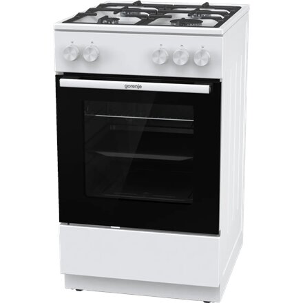 Gorenje GG5A10WFFM , Cooker , Hob type Gas , Oven type Gas , White , Width 50 cm , Depth 59.4 cm , Grilling , 70 L
