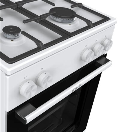 Gorenje GG5A10WFFM , Cooker , Hob type Gas , Oven type Gas , White , Width 50 cm , Depth 59.4 cm , Grilling , 70 L