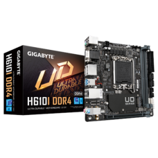 Gigabyte , H610I , Processor family Intel , Processor socket LGA1700 , DDR4 DIMM , Supported hard disk drive interfaces M.2, SATA , Number of SATA connectors 4