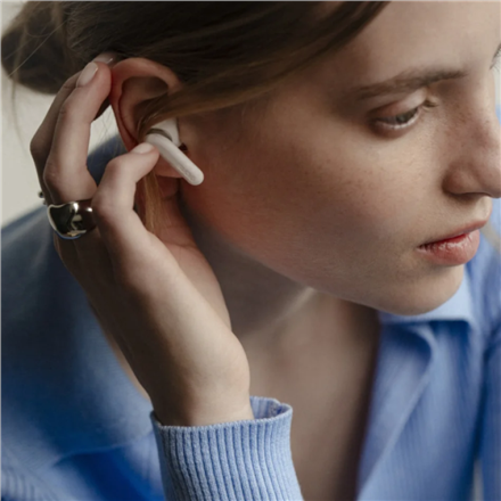 Sudio Earbuds , E4 Pro , Bluetooth , In-ear , Microphone , Cloud White , Noise canceling , Noise reduction , Wireless