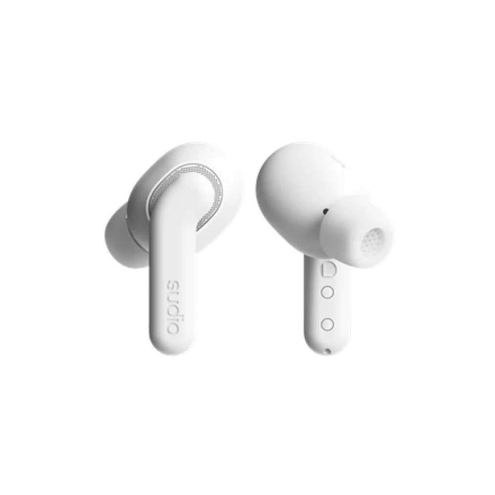Sudio Earbuds , E4 Pro , Bluetooth , In-ear , Microphone , Cloud White , Noise canceling , Noise reduction , Wireless