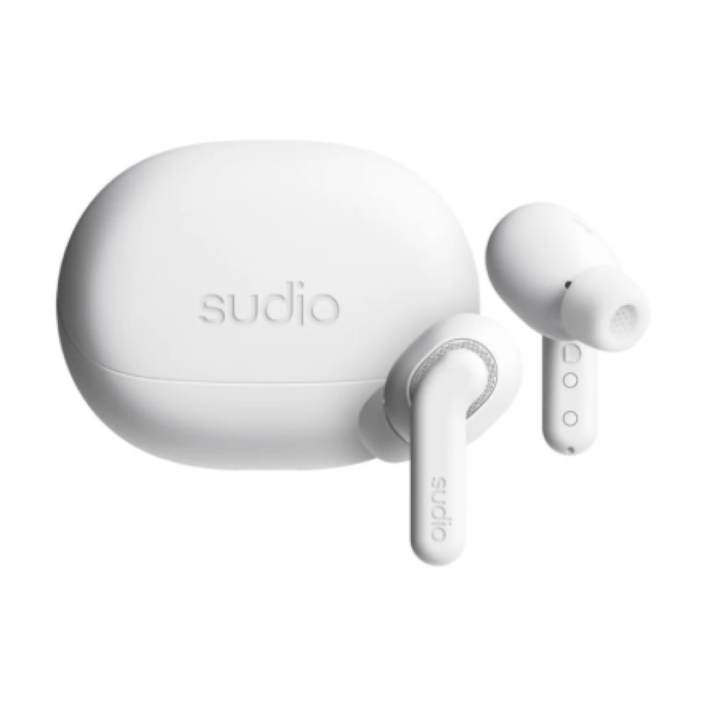 Sudio Earbuds , E4 Pro , Bluetooth , In-ear , Microphone , Cloud White , Noise canceling , Noise reduction , Wireless