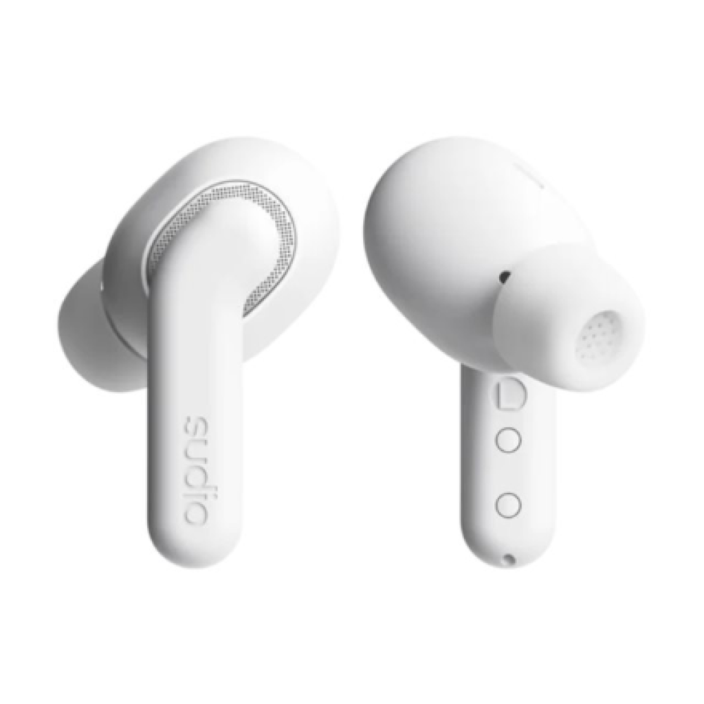 Sudio Earbuds , E4 Pro , Bluetooth , In-ear , Microphone , Cloud White , Noise canceling , Noise reduction , Wireless