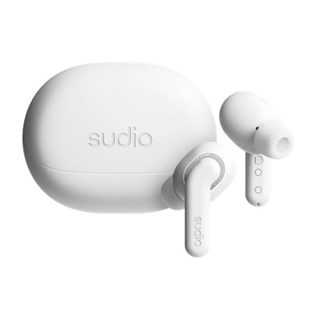 Sudio Earbuds , E4 Pro , Bluetooth , In-ear , Microphone , Cloud White , Noise canceling , Noise reduction