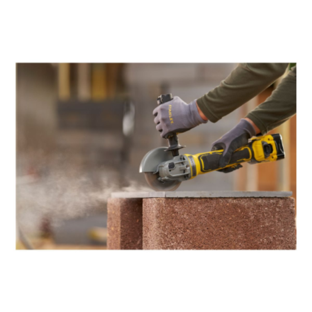 Stanley , 18V V20 125mm Brushless Angle Grinder , SFMCG700B-XJ , 18 V , Lithium-ion technology