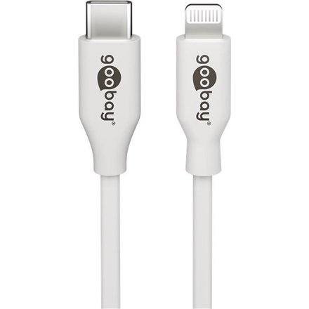 Goobay , Lightning - USB-C USB charging and sync cable , USB-C to Lightning USB-C male