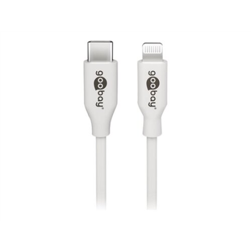 Goobay , Lightning - USB-C USB charging and sync cable , USB-C to Lightning USB-C male