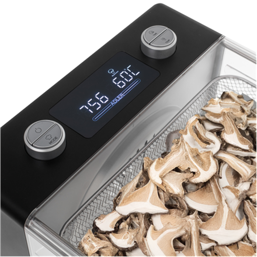 Adler , Food Dehydrator , AD 6660 , Power 600 W , Number of trays 6 , Integrated timer , Black