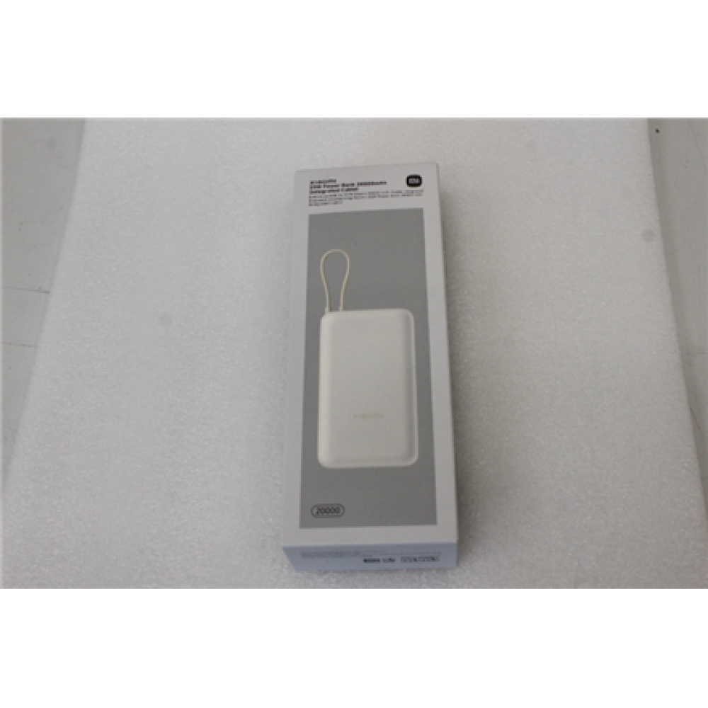 SALE OUT. Xiaomi 33W Power Bank 20000mAh (Integrated Cable) Tan GL , Xiaomi , USED, SCRATCHES ON EDGE