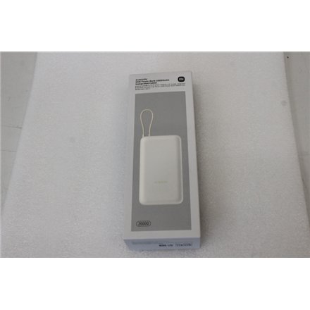 SALE OUT. Xiaomi 33W Power Bank 20000mAh (Integrated Cable) Tan GL , Xiaomi , USED, SCRATCHES ON EDGE