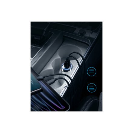 Anker Car Charger 1A/1C PD 53W with PPS , A2735G11