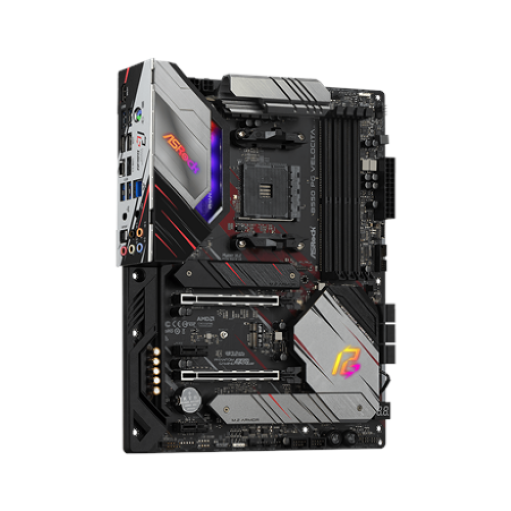 ASRock , B550 PG Velocita , Processor family AMD , Processor socket AM4 , DDR4 DIMM , Memory slots 4 , Supported hard disk drive interfaces SATA3, M.2 , Number of SATA connectors 6 , Chipset AMD B550 , ATX