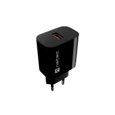 Natec Ribera USB Charger 1X USB-A 18W, Black