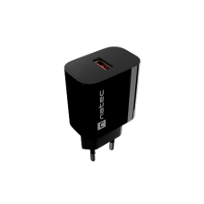 Natec Ribera USB Charger 1X USB-A 18W, Black Natec Ribera USB Charger 1X USB-A 18W, Black