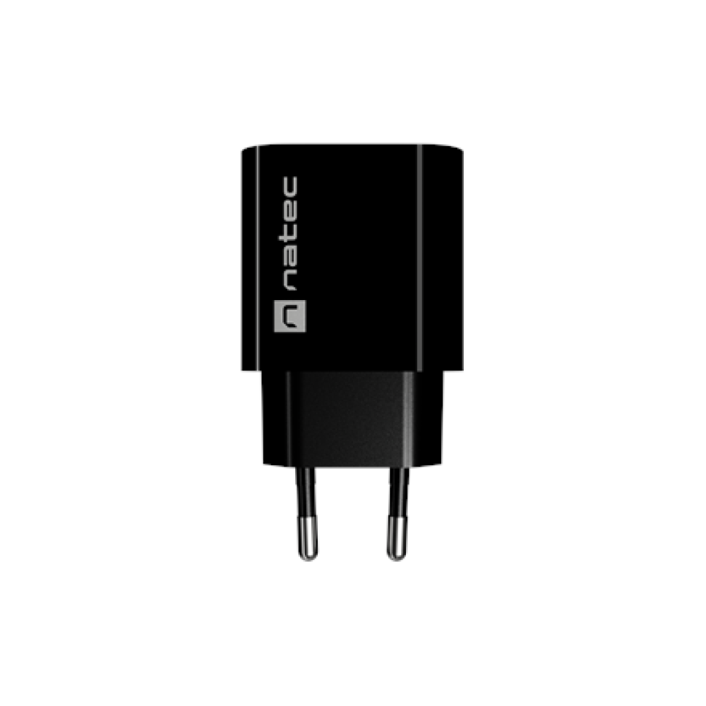 Natec Ribera USB Charger 1X USB-A 18W, Black