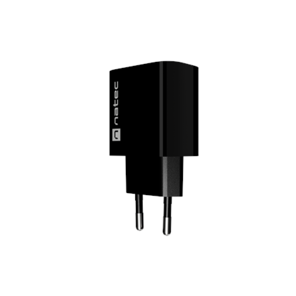 Natec Ribera USB Charger 1X USB-A 18W, Black