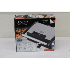 SALE OUT. Adler AD 3052 Electric grill, Non-stick grill plates , Adler Electric Grill , AD 3052 , Table , 1200 W , Stainless steel , DAMAGED PACKAGING
