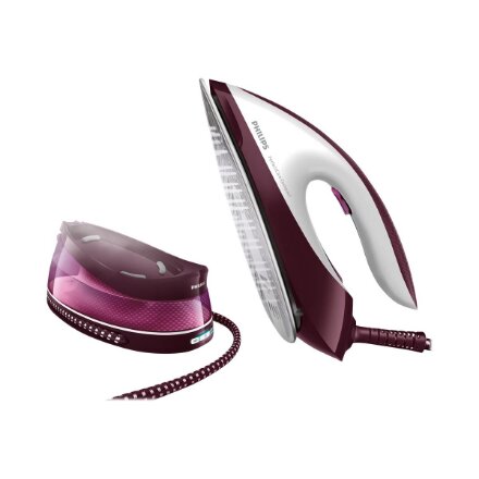 Philips Steam Station , GC7842/40 PerfectCare Compact , 2400 W , 1.5 L , 6.5 bar , Auto power off , Vertical steam function , White/Purple