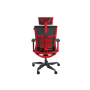 Genesis mm , Base material Aluminum; Castors material: Nylon with CareGlide coating , Ergonomic Chair Astat 700 700 , Black/Red