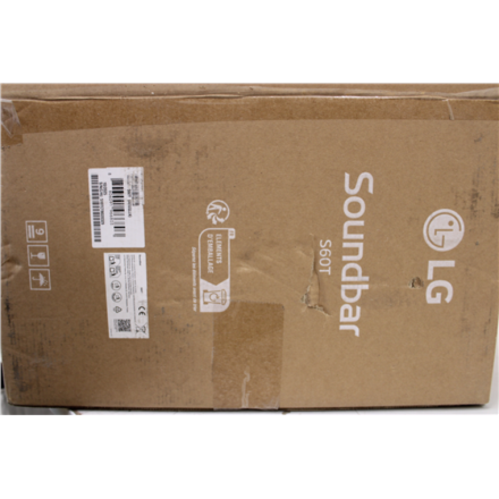 SALE OUT. LG Soundbar 3.1 channel sound system S60T , SALE OUT. LG Soundbar 3.1 Channel Sound System , S60T , DAMAGED PACKAGING,SCRATCHES LONG SPEAKER , Bluetooth