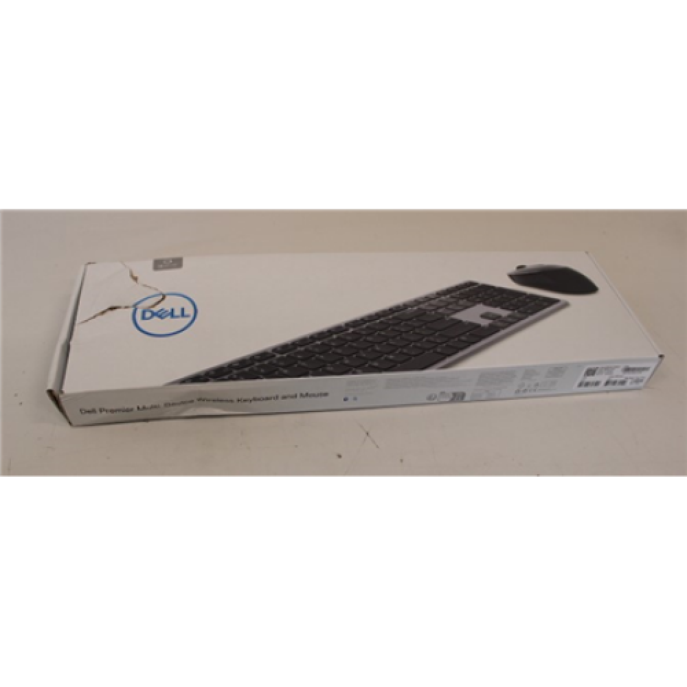 SALE OUT. Dell Keyboard and Mouse KM7321W Premier Multi-Device Wireless Estonian Dell Premier Multi-Device Keyboard and Mouse KM7321W Keyboard and Mouse Set Wireless Batteries included EE DAMAGED PACKAGING ,SCRATSHED MOUSE Wireless connection Titan grey