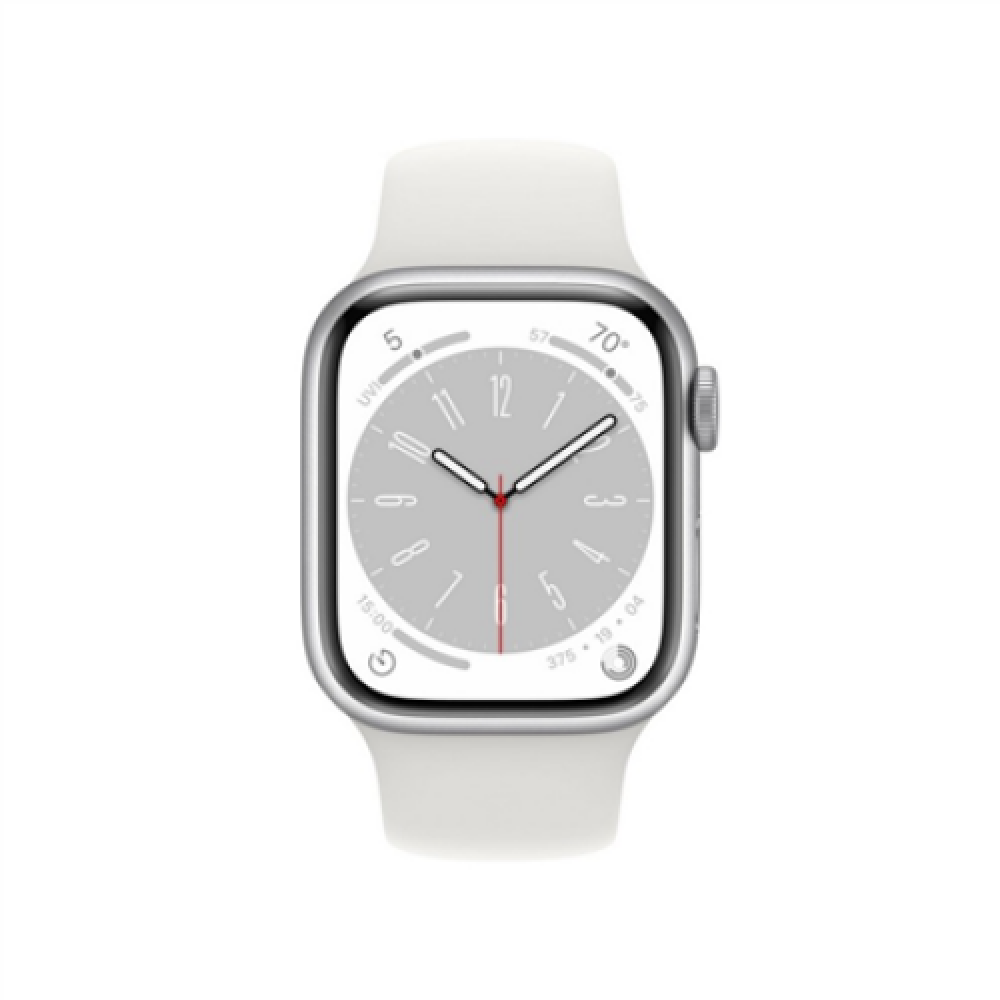 Apple Watch Series 8 GPS + Cellular MP4A3UL/A Smart watches GPS (satellite) Retina LTPO OLED Touchscreen 41mm Waterproof Bluetooth Water-resistant, Dust-resistant, Crack-resistant Silver Wi-Fi