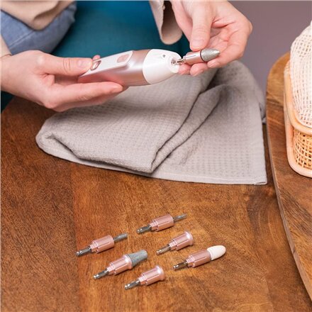 Cecotec Electric Manicure and Pedicure Set , PinkyCare 700 Perfect Nails , Nail Drill , Pink/White