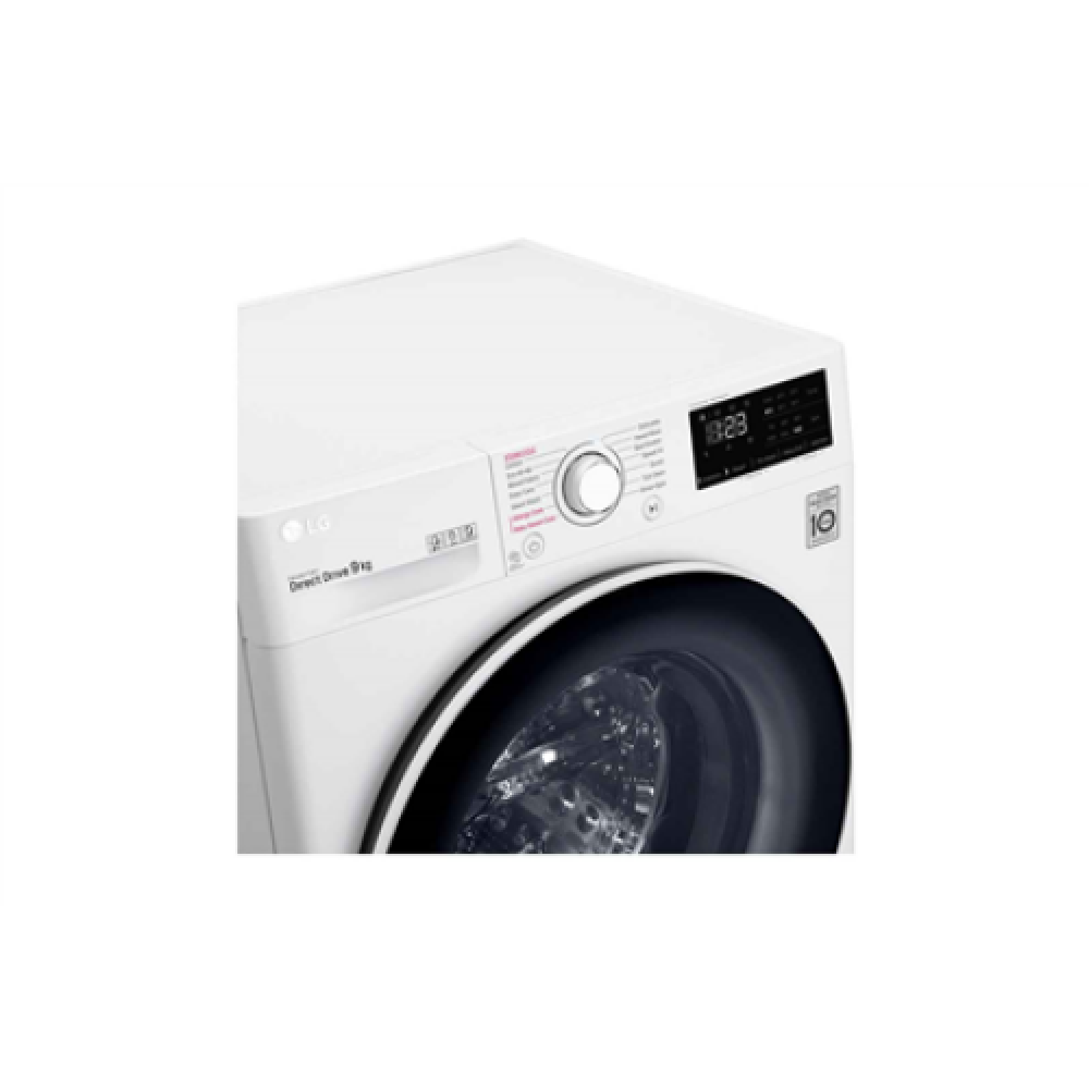 LG Washing Machine F4WV329S0E Energy efficiency class B Front loading Washing capacity 9 kg 1400 RPM Depth 56.5 cm Width 60 cm Display LED Steam function Direct drive White