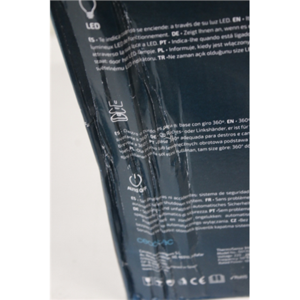 SALE OUT. Cecotec ThermoSense 340 Clear Electric kettle , Cecotec Kettle , ThermoSense 340 Clear , Electric , 2200 W , 1.7 L , Glass , 360° rotational base , Clear , DAMAGED PACKAGING