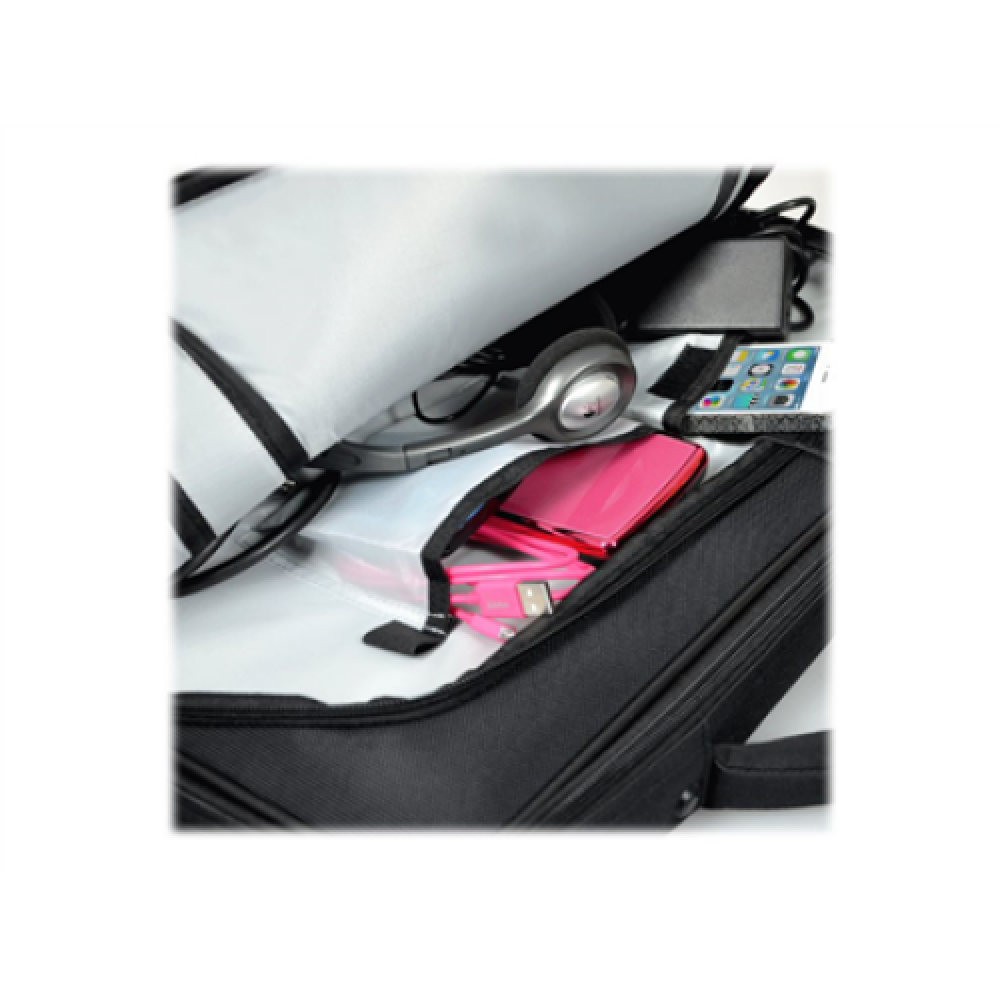 PORT DESIGNS , Courchevel , Fits up to size 17.3 , Messenger - Briefcase , Black , Shoulder strap