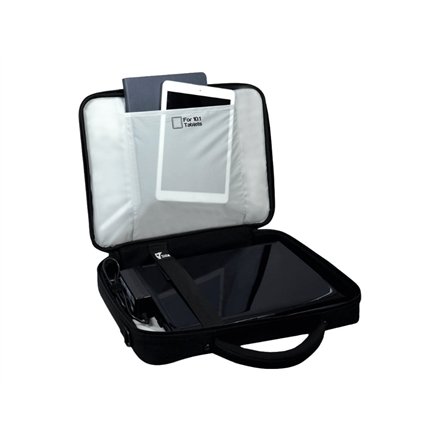 PORT DESIGNS , Courchevel , Fits up to size 17.3 , Messenger - Briefcase , Shoulder strap , Black