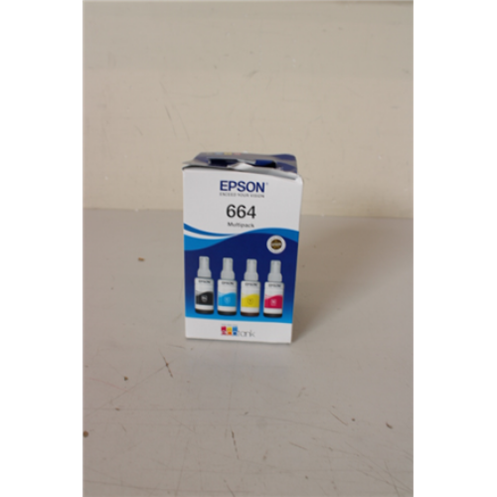 SALE OUT. Epson 664 EcoTank 4-colour multipack, DAMAGED PACKAGING , Epson C13T66464A , Epson 664 EcoTank 4-colour multipack , Ink tank , Black, yellow, cyan, magenta , DAMAGED PACKAGING