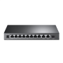 TP-LINK , 10-Port Gigabit Easy Smart Switch with 8-Port PoE+ , TL-SG1210MP , Unmanaged , Desktop , Power supply type External , 60 month(s)