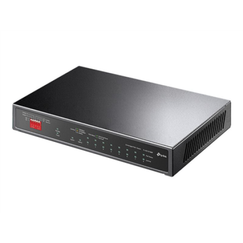 TP-LINK , 10-Port Gigabit Easy Smart Switch with 8-Port PoE+ , TL-SG1210MP , Unmanaged , Desktop , Power supply type External , 60 month(s)