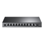 TP-LINK , 10-Port Gigabit Easy Smart Switch with 8-Port PoE+ , TL-SG1210MP , Unmanaged , Desktop , Power supply type External , 60 month(s)