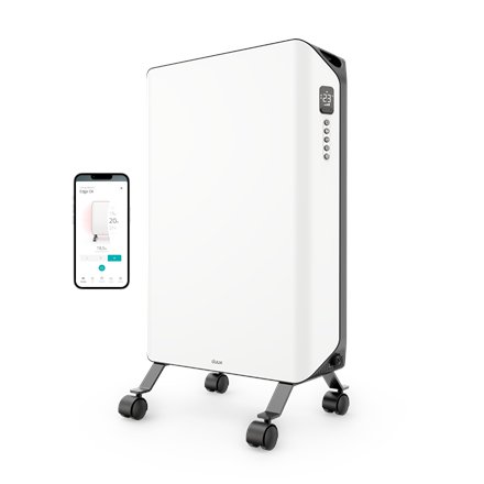 Duux Edge Oil Heater , Oil Heater , 2000 W , Suitable for rooms up to 20 m² , White