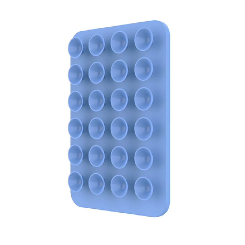Fixed , MagMate , MagSafe Holder With Suction Cups , Apple , iPhone 12 and newer, or any phone with a MagSafe case , Liquid Silicone , Blue
