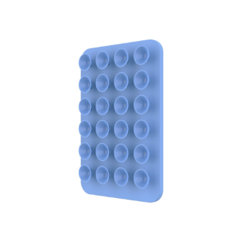 Fixed , MagMate , MagSafe Holder With Suction Cups , Apple , iPhone 12 and newer, or any phone with a MagSafe case , Liquid Silicone , Blue
