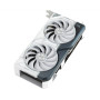 Asus , DUAL-RTX4060-O8G-WHITE , NVIDIA , 8 GB , GeForce RTX 4060 , GDDR6 , HDMI ports quantity 1 , PCI Express 4.0 , Memory clock speed 17000 MHz