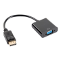 AD-0002-BK Lanberg Adapter Cable DisplayPort to VGA, 20 cm , AD-0002-BK