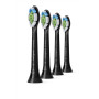 Philips , Toothbrush replacement , HX6064/11 , Heads , For adults , Number of brush heads included 4 , Number of teeth brushing modes Does not apply , Black