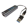 D-Link , USB-C/USB to Gigabit Ethernet Adapter with 3 USB 3.0 Ports , DUB-2332