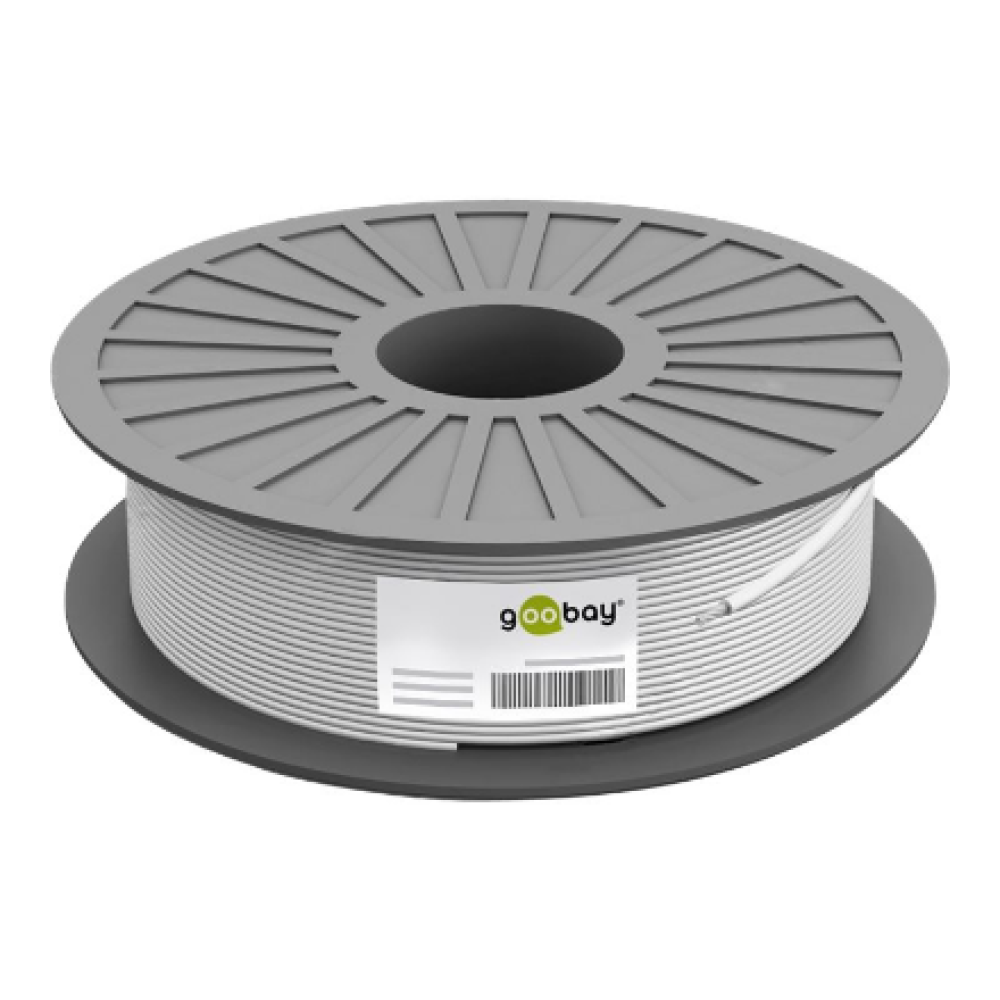 Goobay , CAT 6a network cable, S/FTP (PiMF) , 96094 , Cable type - round cable. AWG 26/7 (stranded). Meter scaling yes. Cable sheath diameter (approx.) 6.3 mm. Inner conductor material CU (copper). Material cable sheath LSZH. Number of shieldings 2 x. Typ