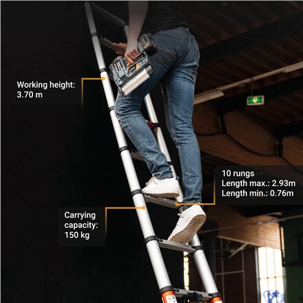 Batavia B.V. , Giraffe AIR Telescopic Ladder 2.93 m