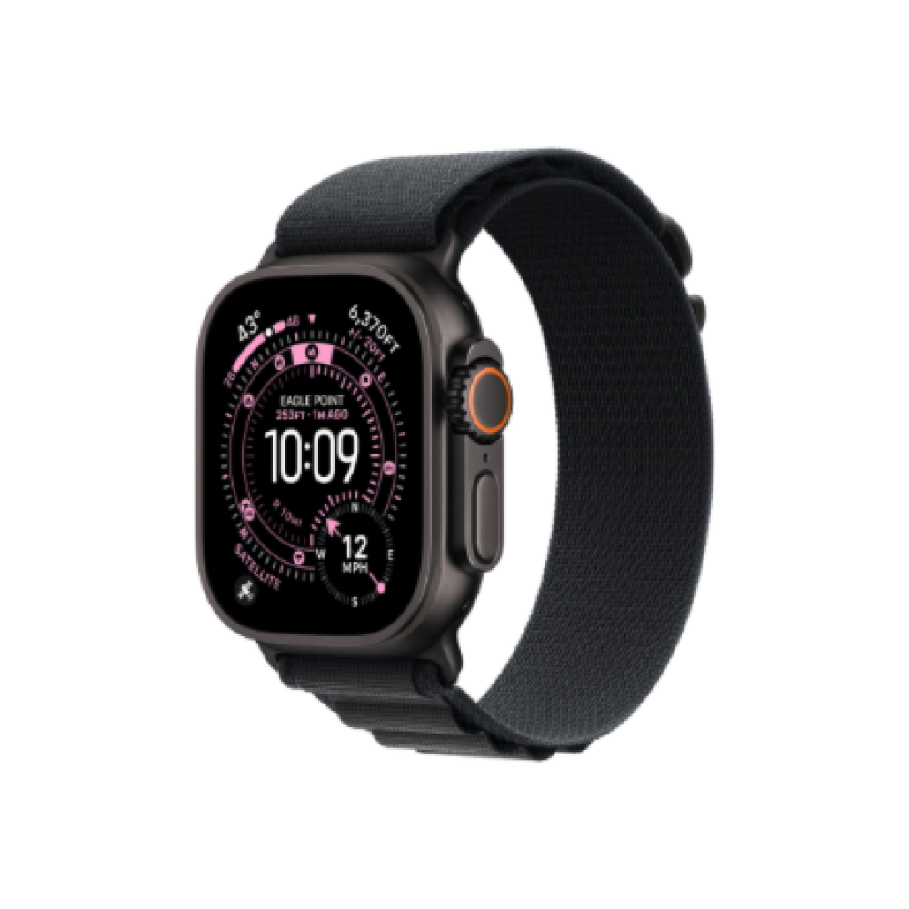 Apple 49mm Black Alpine Loop - Large - Black Titanium Finish , Apple