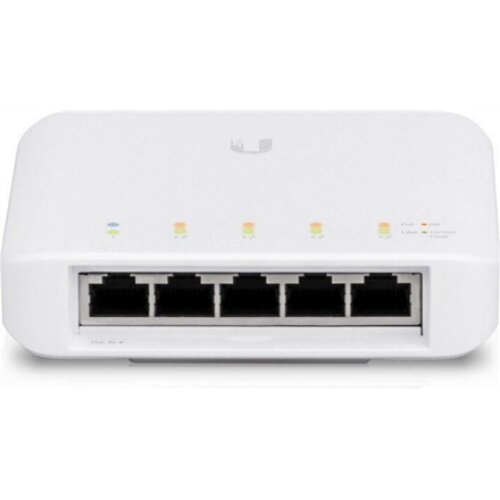 Ubiquiti USW-Flex Indoor/outdoor 5Port Poe Gigabit Switch with 802.3bt Input Power Support , Ubiquiti