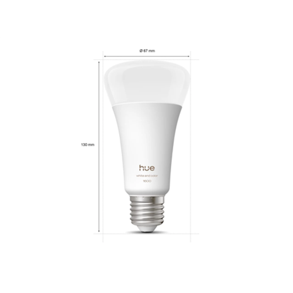 Philips Hue WCA 1600 A67 1P EU , E27 , 11.8 W , White and colour light , Bluetooth and Zigbee