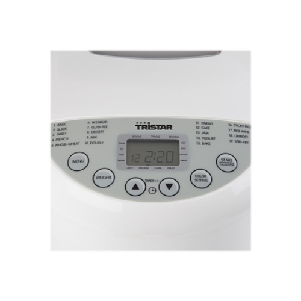 Tristar , Bread Maker , BM-4586 , Power 550 W , Number of programs 19 , Display LCD , White