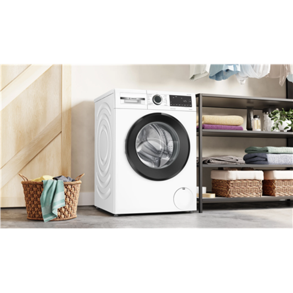 Bosch , Washing Machine , WGG244ZTSN , Energy efficiency class A , Front loading , Washing capacity 9 kg , 1400 RPM , Depth 63 cm , Display , Width 60 cm , LED , Steam function , White