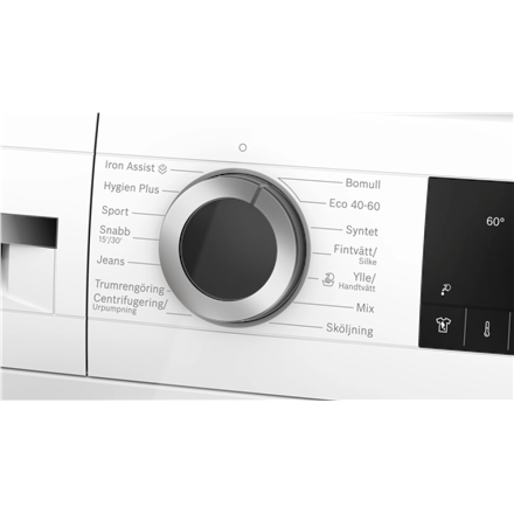 Bosch , Washing Machine , WGG244ZTSN , Energy efficiency class A , Front loading , Washing capacity 9 kg , 1400 RPM , Depth 63 cm , Display , Width 60 cm , LED , Steam function , White